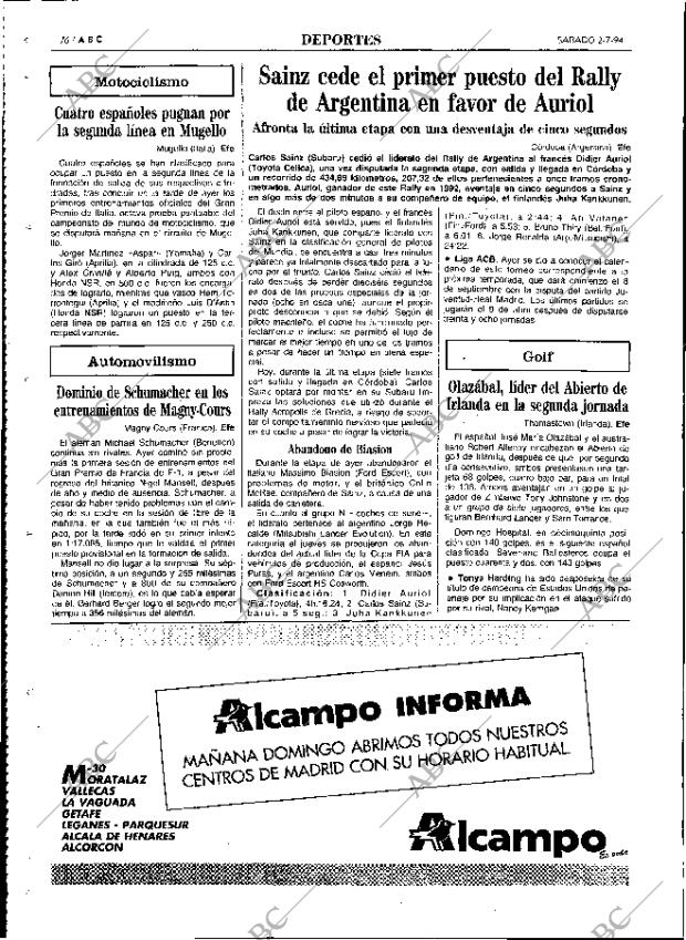 ABC MADRID 02-07-1994 página 76