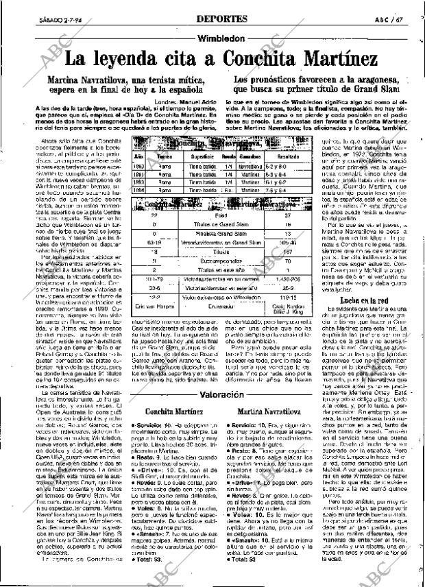 ABC SEVILLA 02-07-1994 página 67