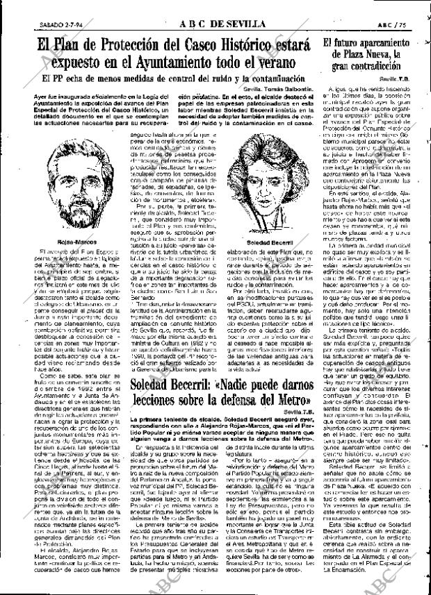 ABC SEVILLA 02-07-1994 página 75