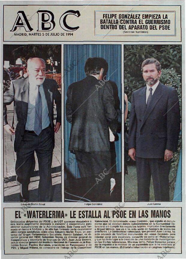 ABC MADRID 05-07-1994 página 1