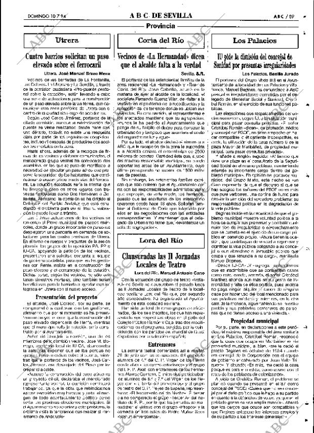ABC SEVILLA 10-07-1994 página 89