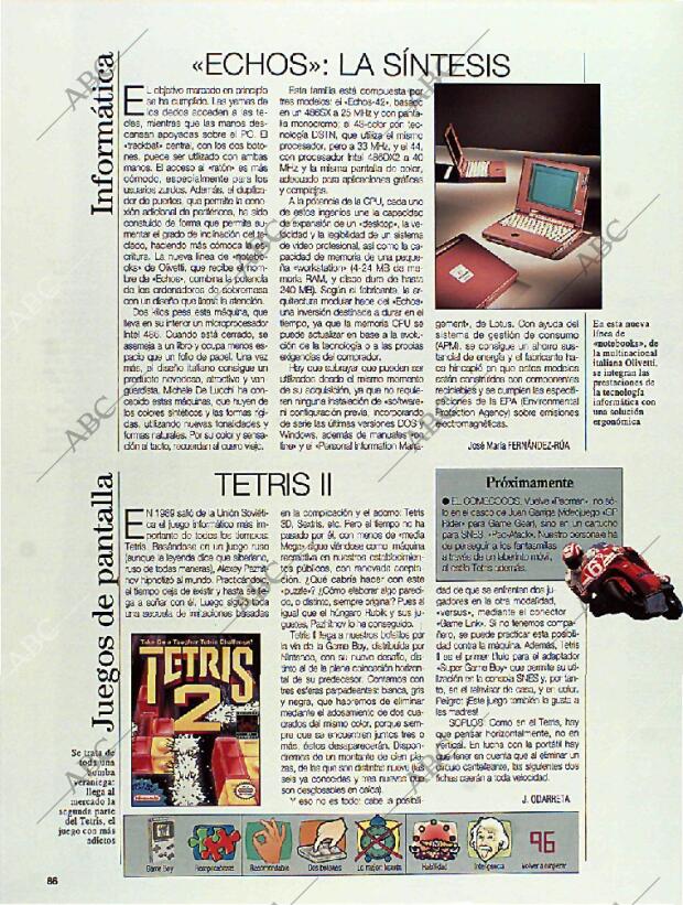 BLANCO Y NEGRO MADRID 10-07-1994 página 86