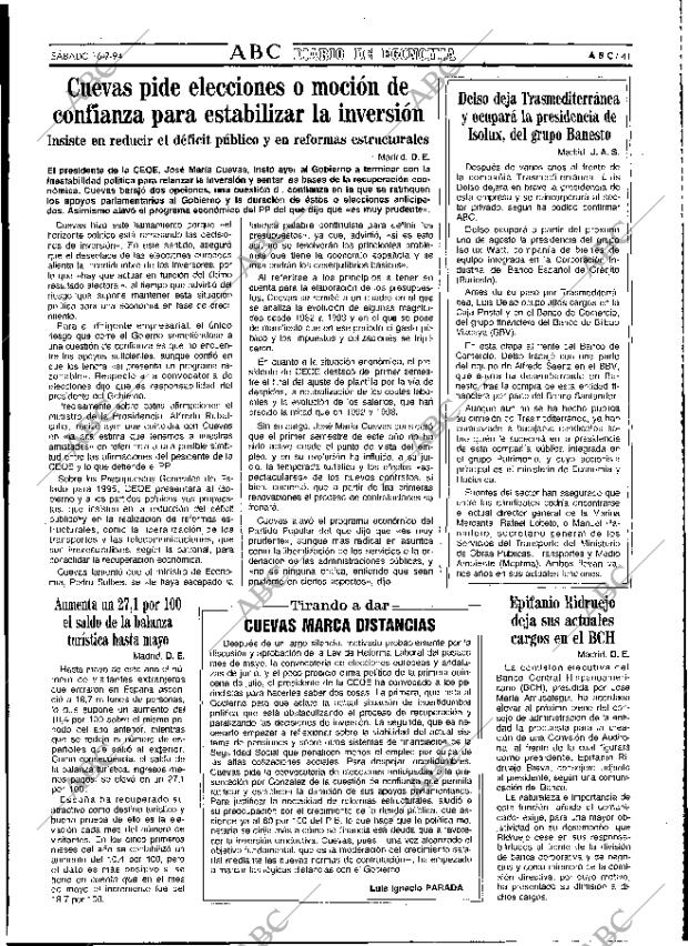 ABC MADRID 16-07-1994 página 41