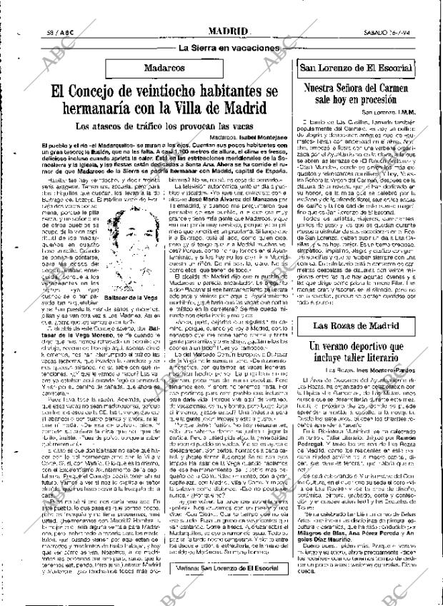 ABC MADRID 16-07-1994 página 58
