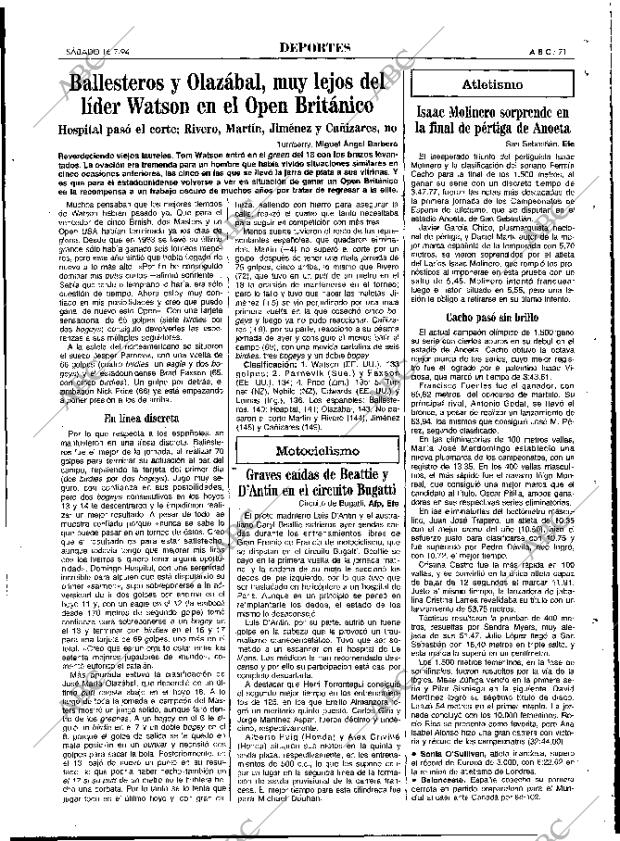 ABC MADRID 16-07-1994 página 71