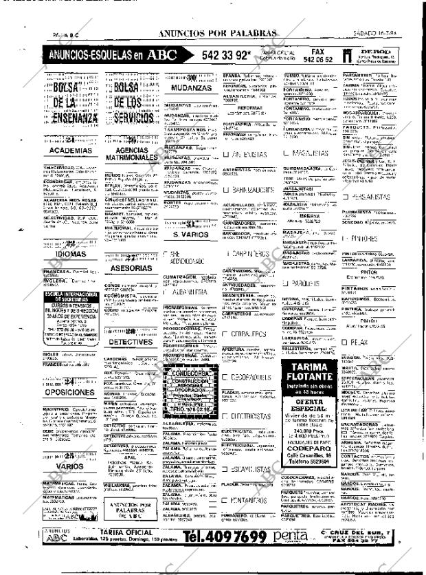 ABC MADRID 16-07-1994 página 96