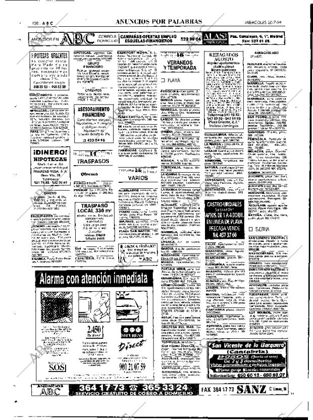 ABC MADRID 20-07-1994 página 108