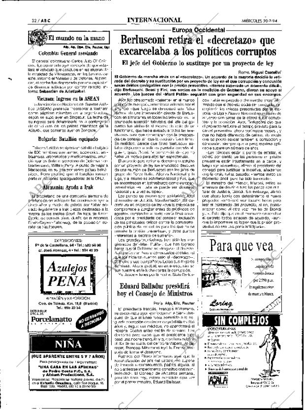 ABC MADRID 20-07-1994 página 32