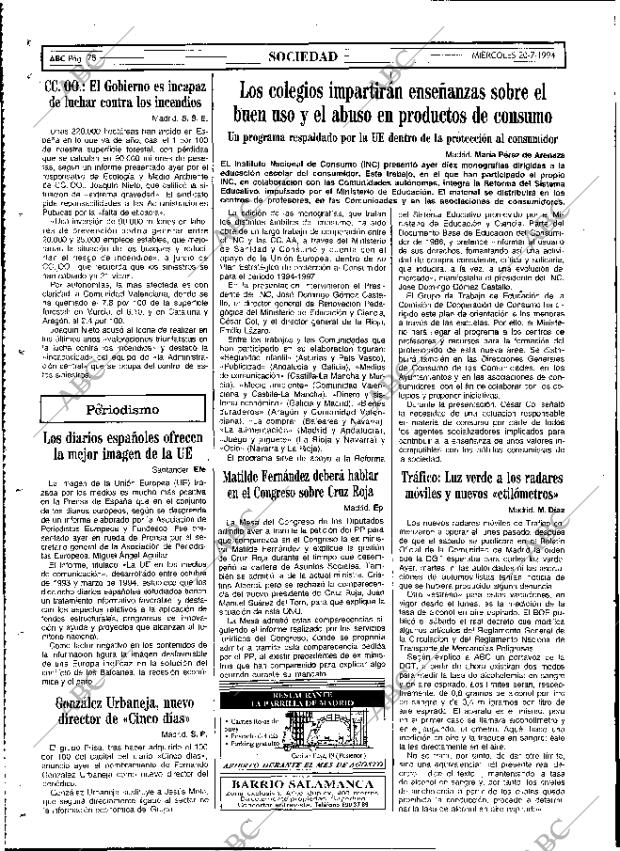 ABC MADRID 20-07-1994 página 78