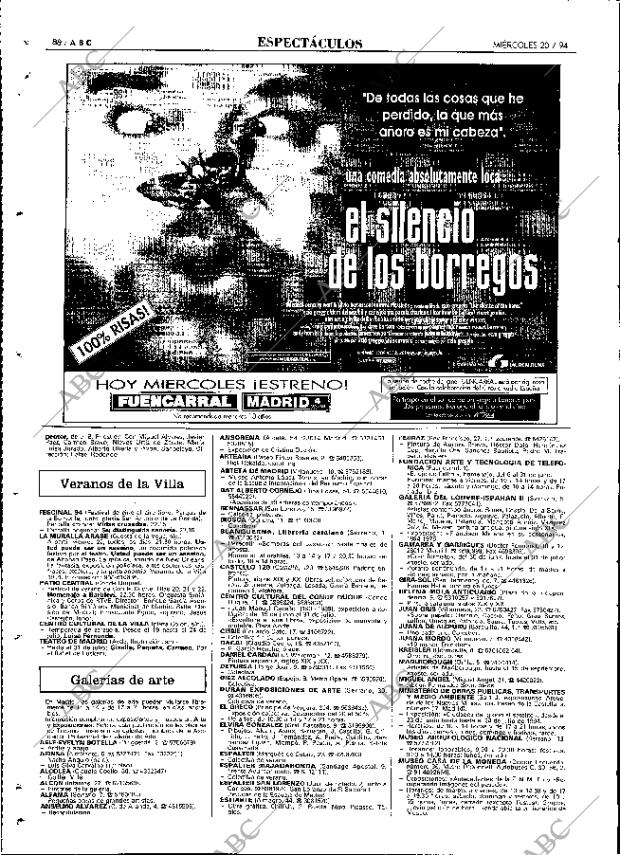 ABC MADRID 20-07-1994 página 88