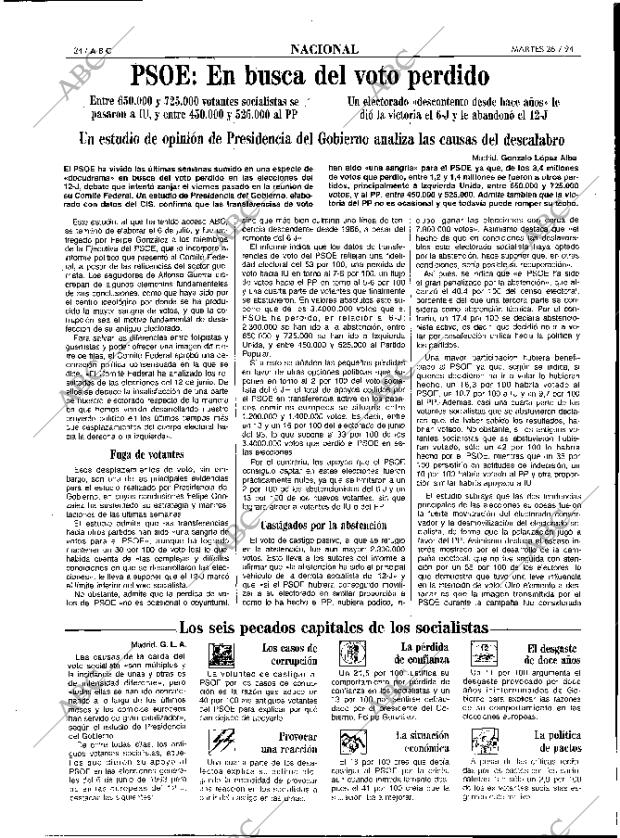 ABC MADRID 26-07-1994 página 24