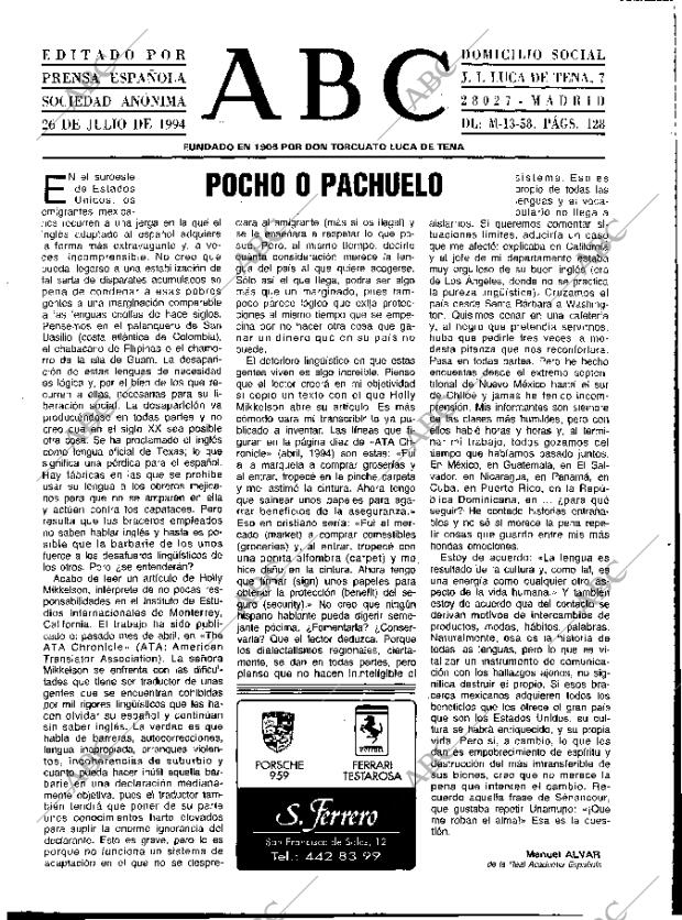 ABC MADRID 26-07-1994 página 3