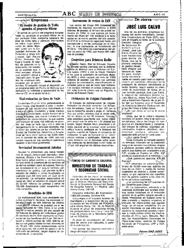 ABC MADRID 26-07-1994 página 43