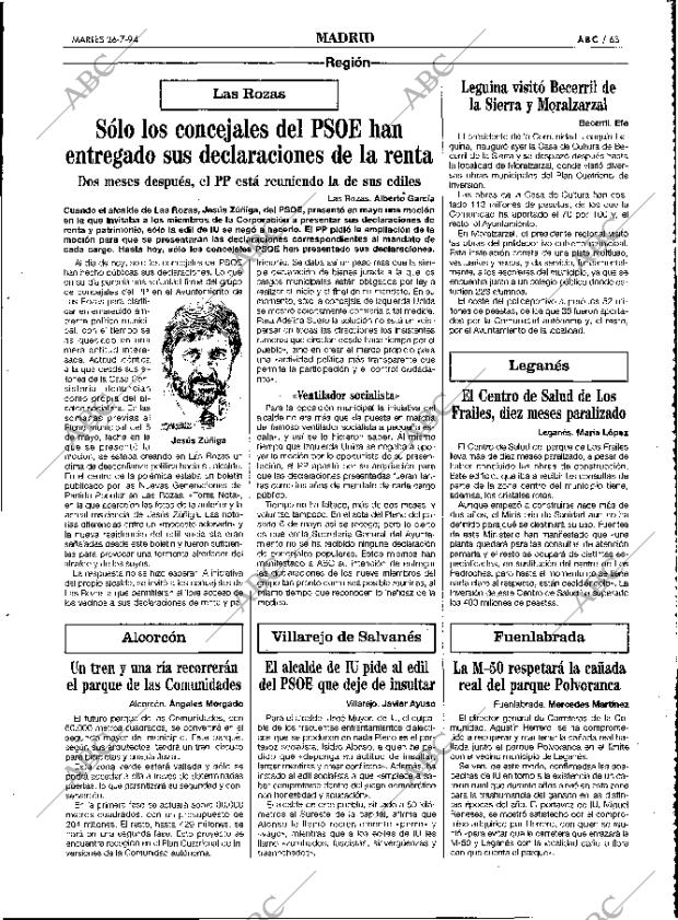 ABC MADRID 26-07-1994 página 63