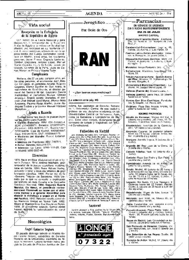 ABC MADRID 26-07-1994 página 68