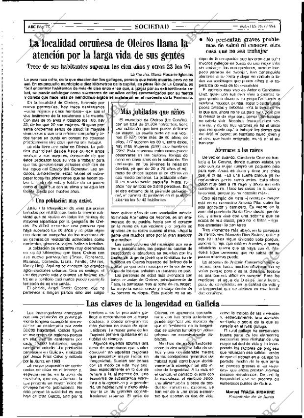 ABC MADRID 26-07-1994 página 70