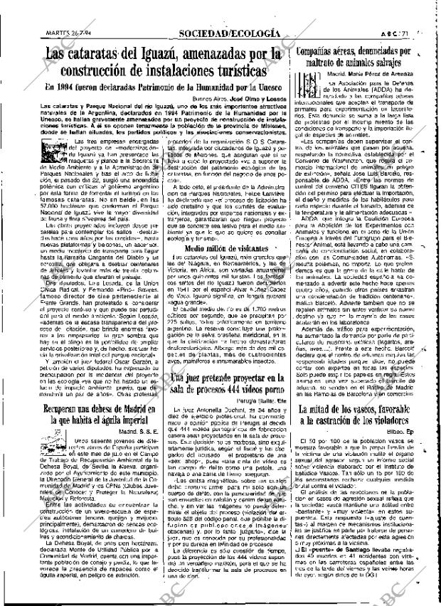 ABC MADRID 26-07-1994 página 71