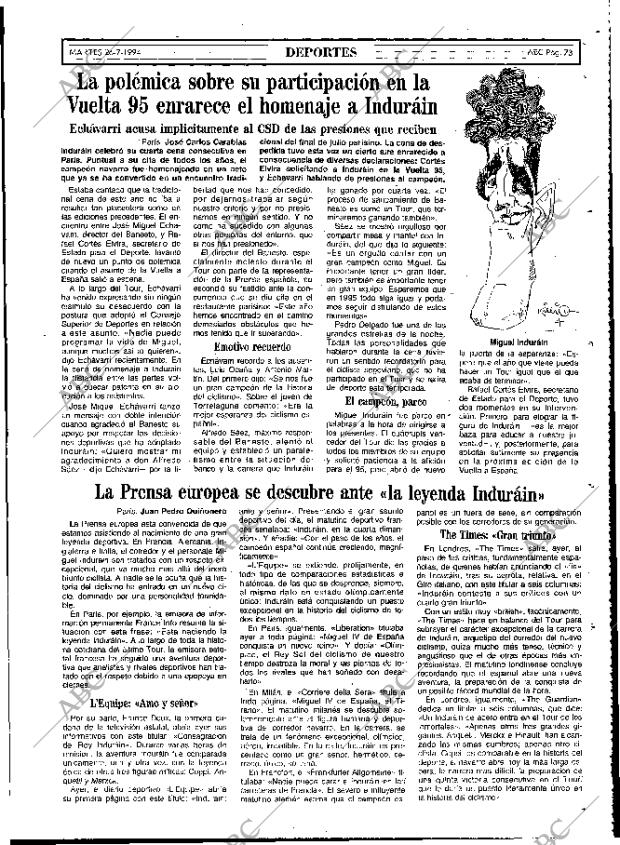 ABC MADRID 26-07-1994 página 73