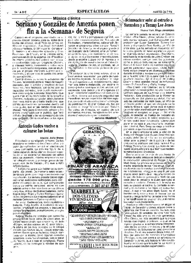 ABC MADRID 26-07-1994 página 84
