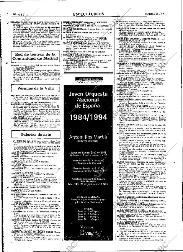 ABC MADRID 26-07-1994 página 86