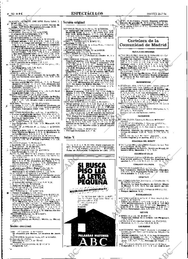 ABC MADRID 26-07-1994 página 88