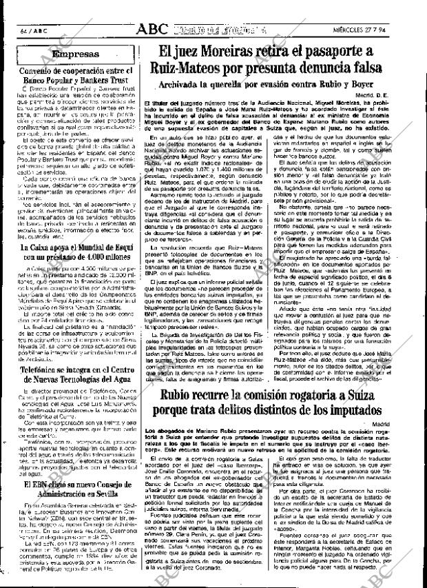 ABC SEVILLA 27-07-1994 página 64
