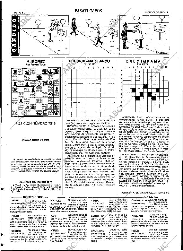 ABC SEVILLA 27-07-1994 página 92