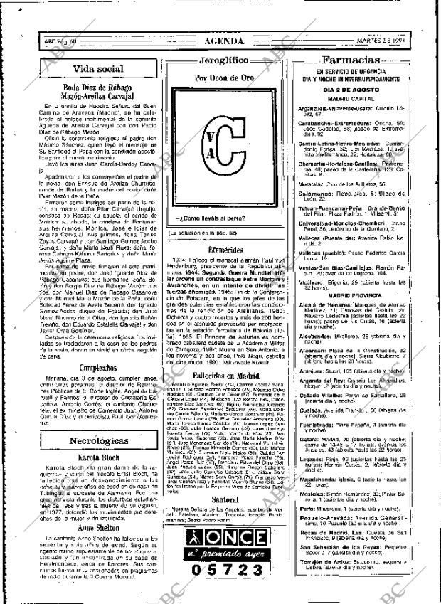 ABC MADRID 02-08-1994 página 60