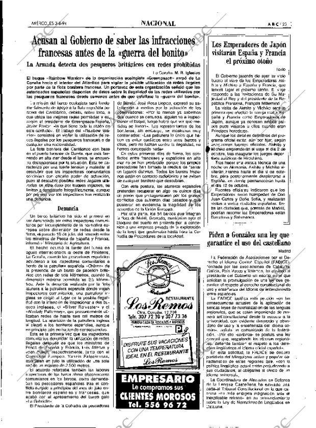 ABC MADRID 03-08-1994 página 23