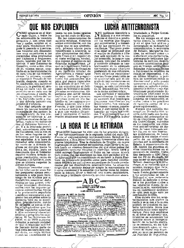 ABC MADRID 05-08-1994 página 15