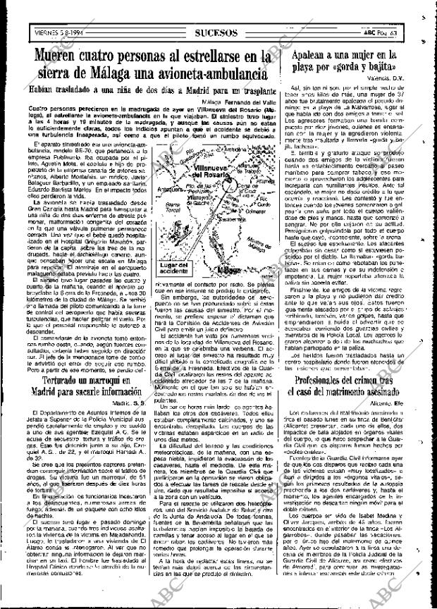 ABC MADRID 05-08-1994 página 63