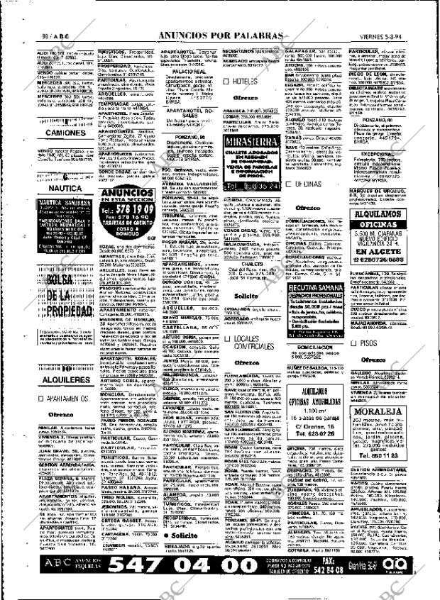 ABC MADRID 05-08-1994 página 88
