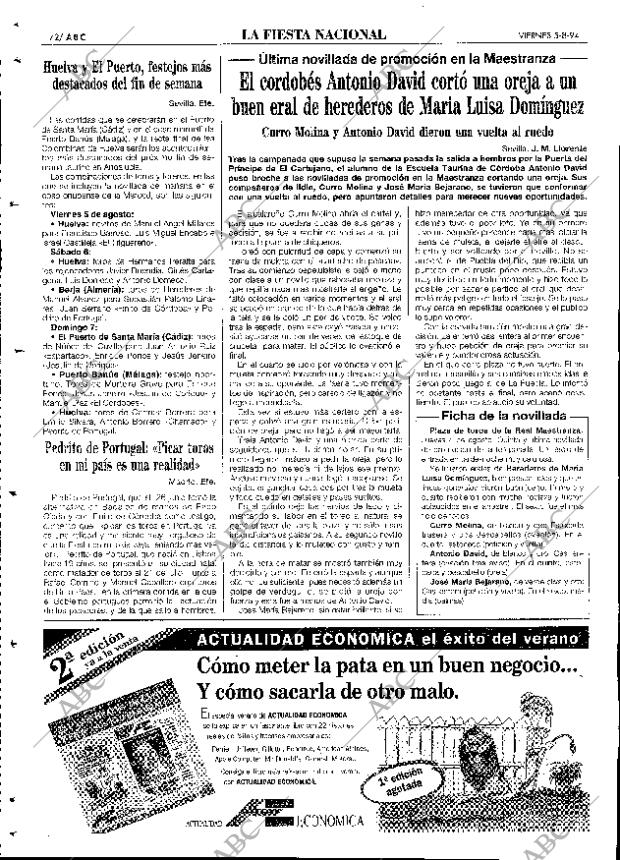 ABC SEVILLA 05-08-1994 página 72