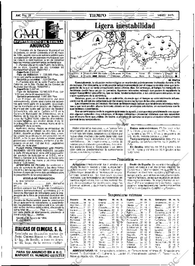 ABC SEVILLA 13-08-1994 página 38