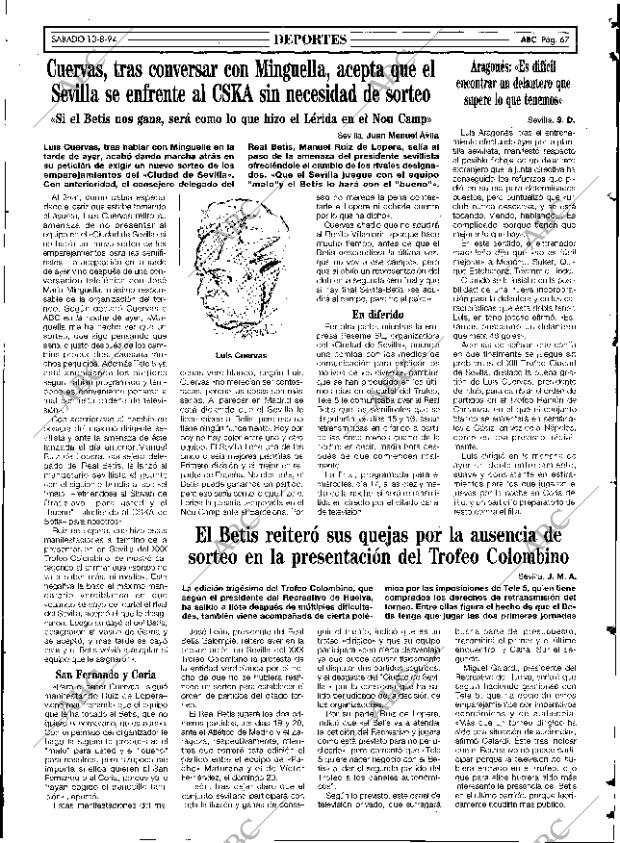 ABC SEVILLA 13-08-1994 página 67