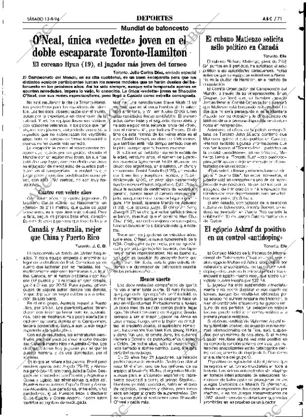 ABC SEVILLA 13-08-1994 página 71
