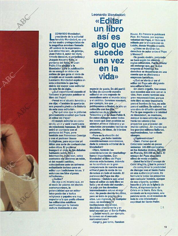 BLANCO Y NEGRO MADRID 14-08-1994 página 19