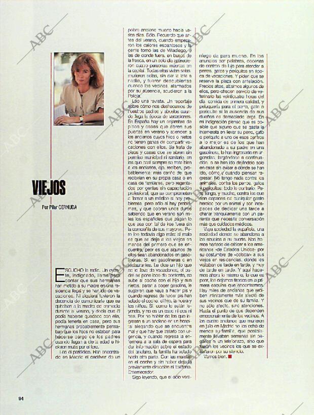 BLANCO Y NEGRO MADRID 14-08-1994 página 94