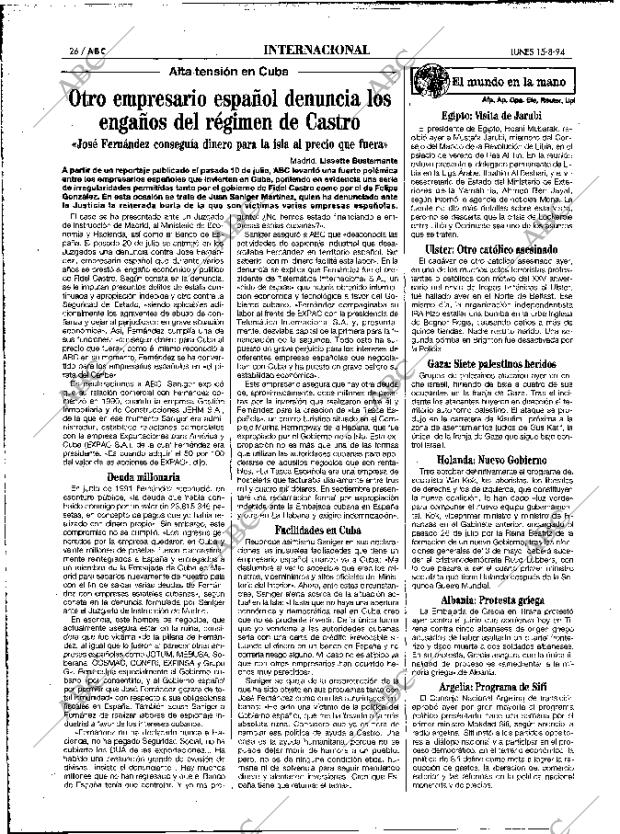 ABC MADRID 15-08-1994 página 26