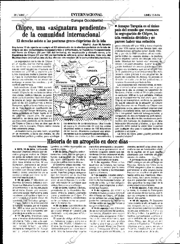 ABC MADRID 15-08-1994 página 28