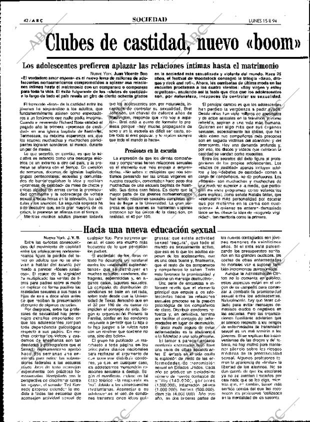 ABC MADRID 15-08-1994 página 42
