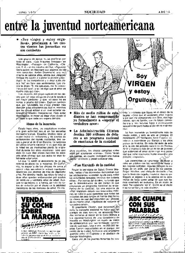 ABC MADRID 15-08-1994 página 43
