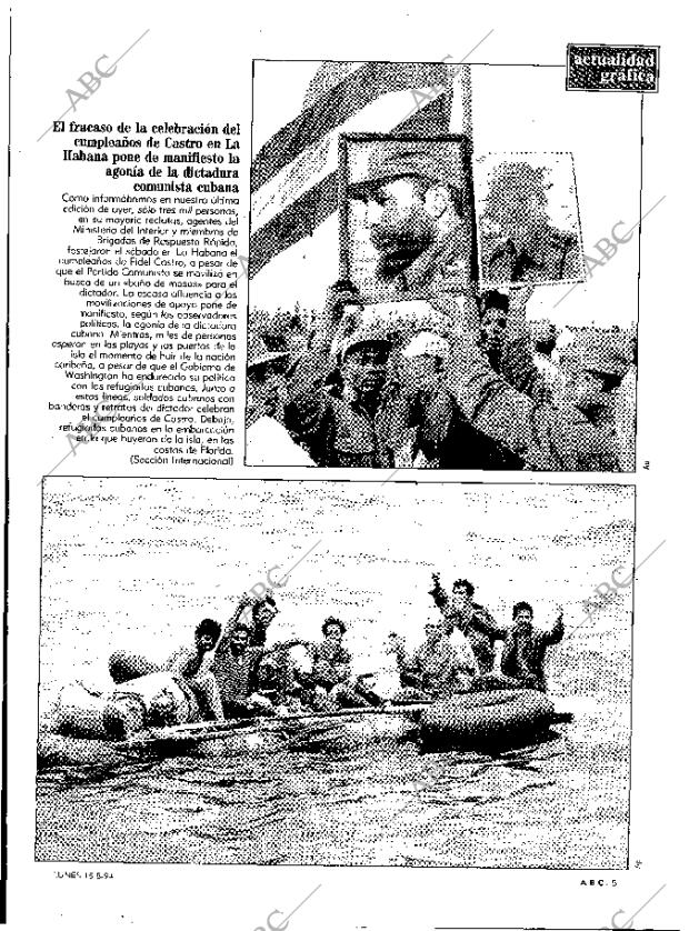 ABC MADRID 15-08-1994 página 5