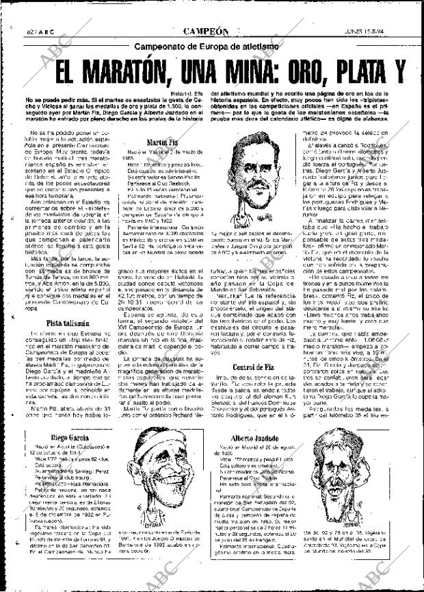 ABC MADRID 15-08-1994 página 62