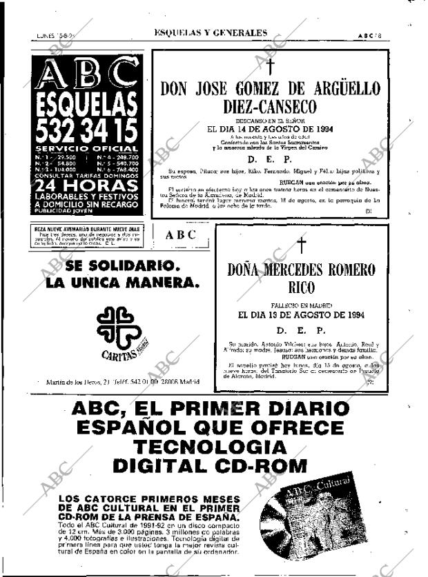 ABC MADRID 15-08-1994 página 81
