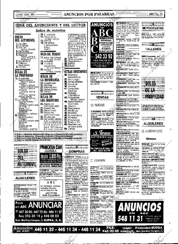 ABC MADRID 15-08-1994 página 83