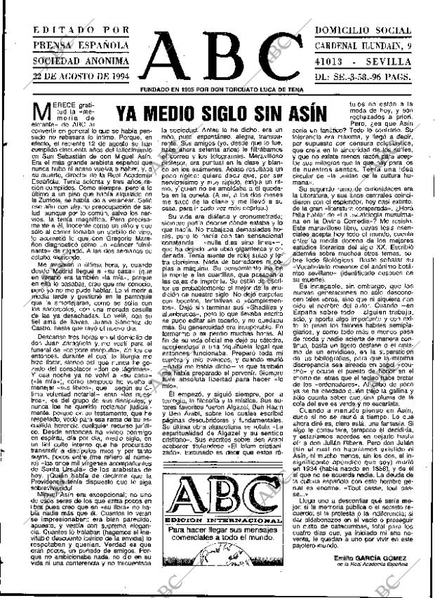 ABC SEVILLA 22-08-1994 página 3