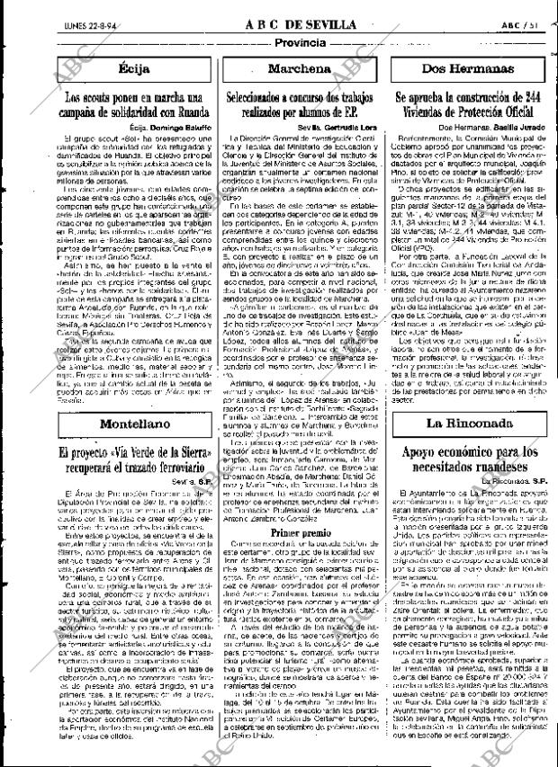 ABC SEVILLA 22-08-1994 página 51