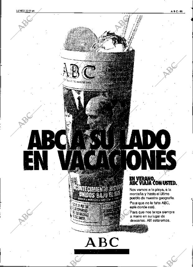 ABC SEVILLA 22-08-1994 página 85