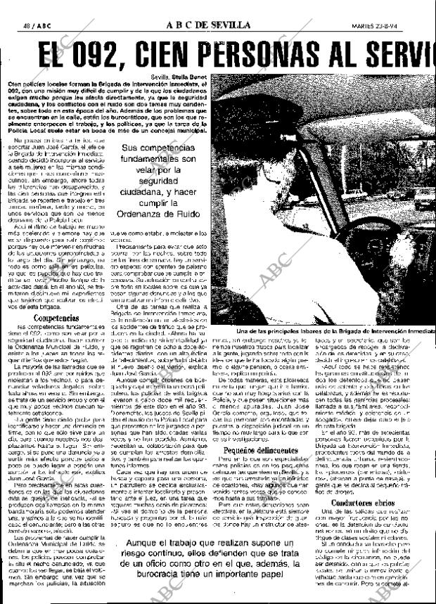 ABC SEVILLA 23-08-1994 página 48